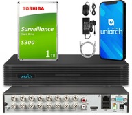 Analógový CCTV rekordér pre 16 kamier 5MPX + Disk