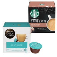 Nescafe + Starbucks Flat White a Caffe Latte 28