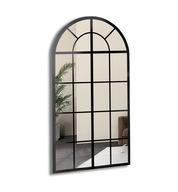 Polooválne zrkadlo so stĺpikmi WINDOW LOFT I 90x200