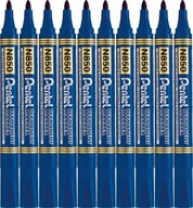 Pentel N850 modrý permanentný popisovač x10