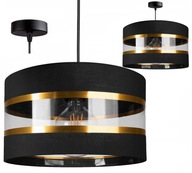 STROP ZÁVESNÁ LAMPA LAMPA TIEŇTE MODERNÝ VALEC 30CM ZLATÝ GLAMOUR