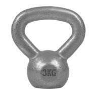 Liatinová kettlebell 3 kg guľová činka Gorilla Sports