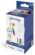 SPECTRUM LED GUĽOVÁ ŽIAROVKA 5W E27 RGBW WIFI / BT