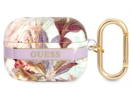 Puzdro GUESS Flower Strap AirPods Pro Purple