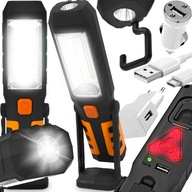 DIELENSKÁ BATERKA VÝKONNÁ LED 330lm MAGNETOVÁ PRACOVNÁ LAMPA COB HÁK