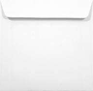 Acquerello Bianco biele štvorcové obálky - 25 ks
