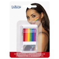 RAINBOW farebné maľovanie na tvár pastelky dúhové PRIDE LGBT make up 6 ks.