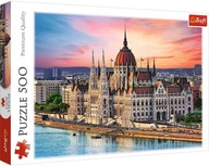 KOCKY PUZZLE BUDAPEŠŤ MAĎARSKO 500 KUSOV. VÝHĽAD NA MESTO