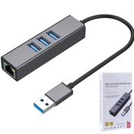 HUB SIEŤOVEJ KARTY USB 3.0 GIGABIT LAN 1GB/s RJ45