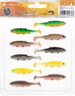 10x Mikado RIPPER guma REAL FISH MIX farby 5cm