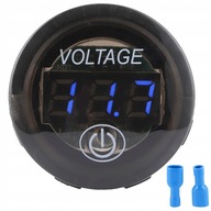 VOLTMETER NAPÄŤETER DIGITÁLNE LED AUTO 12V-24V MODRÁ