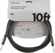 Prístrojový kábel Fender Professional 10 BLK. 3 m