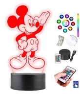 Stolná lampa Mickey Mouse 16 farieb LED PLEXIDO