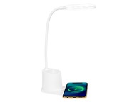 NOČNÁ STOLNÁ LAMPA DO ŠKOLY LED ORGANIZÁTOR INDUKTÍVNA NABÍJAČKA 10W USB