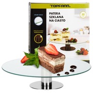 JEDNOposchodový OTOČNÝ TORTOVÝ TANIER 30CM STRIEBORNÁ TORTA