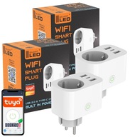 Inteligentná WiFi zásuvka Tuya USB nabíjačka