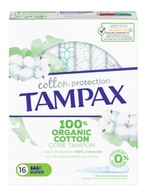 Bio tampóny s aplikátorom Tampax Cotton Protection Super, 16 kusov