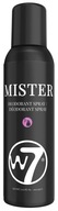 W7 MISTER Deodorant v spreji DEODORANT