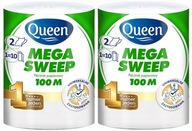 2x kuchynská papierová utierka QUEEN MEGA SWEEP 100