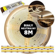 COB LED pásik súvislý neónový s neutrálnym bielym napájaním 12V 8M