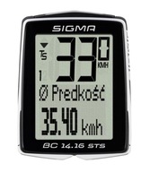 BEZDRÔTOVÝ ZÁZNAM NA BICYKLE SIGMA 14.16 STS CAD