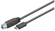 MicroConnect USB-C na USB3.0 B kábel, 1m