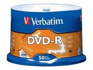 DISK DVD-R VERBATIM 4,7GB 16x 50ks Cievka