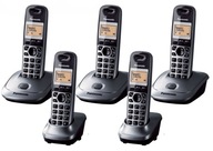 DECT TELEFÓN PANASONIC KX-TG 2512 2511 5 SLÚCHADLÁ