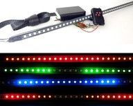 KNIGHT RIDER 48 LED RGB zábleskové svietidlo 24V 55cm