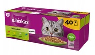 WHISKAS MIX príchutí želé krmivo pre mačky 40x85g