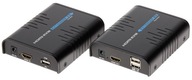 HDMI + USB extender vysielača cez 100m UTP krútený pár