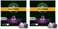 2 x NESPRESSO JACOBS LUNGO INTENSO 20 kusov