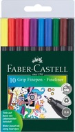 Jemné vložky Faber Castell Grip 10 farieb