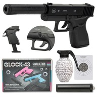 BB pištole TLMIČ GLOCK ASG METAL 800 ZDARMA BB pištole