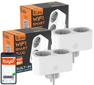 Tuya inteligentná WiFi zásuvka, dvojitý wattmeter