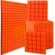 Akustické zvukotesné peny, oranžové, 16 ks