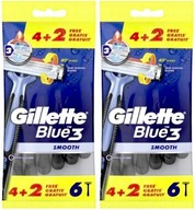 Gillette Blue 3 hladké holiace strojčeky 12 ks