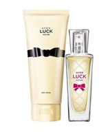 AVON SADA 2 KOZMETICKÝCH KOZMETÍK ŠŤASTIA NA JEJ VODU 30 ML + MLIEK 125 ML