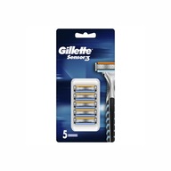 Gillette sensor3 náhradné čepele na holiace strojčeky, 5 ks