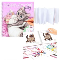 Kitty Sketchbook CATKI TOP MODEL Nálepky na maľovanky