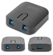 DIGITUS SPÍNAČ 2xUSB 3.0 HUB KVM SPÍNAČ