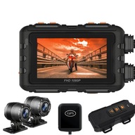 3-palcový 1080P DVR WiFi GPS motocyklový rekordér