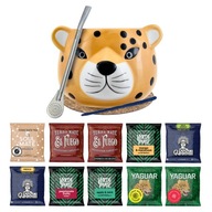 Yerba Mate Set 10x50g Gatito Bombilla Tekvica