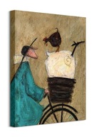 Obraz Sam Toft Ernest Na bicykli na plátne 40x50