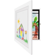 Umelecký rám na obrázky a fotografie pre deti, otvárateľný A4 34x25cm