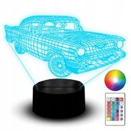 LED NOČNÁ LAMPA AUTO AUTO AUTO 3D DARČEK NÁZOV