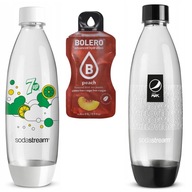 2 fľaše sodastream na sýtenie nápojov v karbonizátore, 2 x 1l