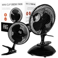 Silný otočný stolný ventilátor 2v1 stojaci stolný ventilátor + 15W klip