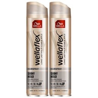 Lak na vlasy Wellaflex Shiny Hold 250 ml x2