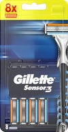 GILLETTE SENSOR3 NÁHRADNÉ ČEPELE 8 KS